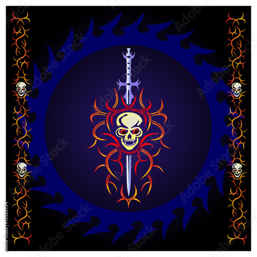 Totenkopf-Ornamente