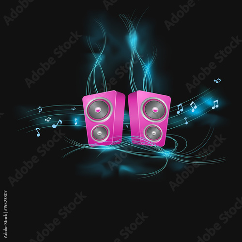 speakers abstract illustration