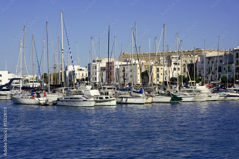 Obraz premium Ibiza Balearic Mediterranean white island in Spain