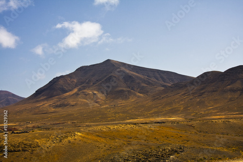 landscape of volcanic mountains Lanzarote
