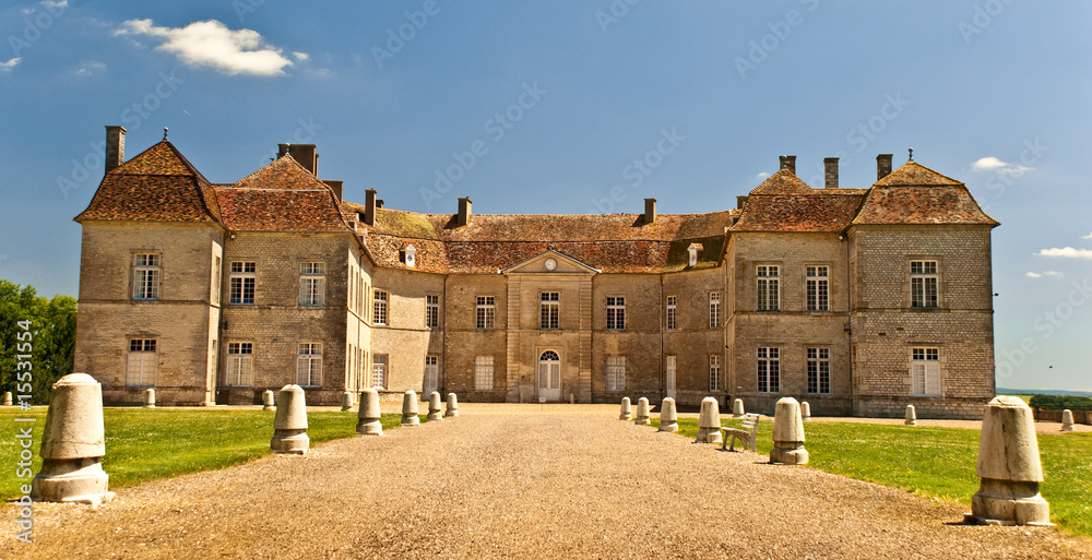 Obraz na plátně Château de Ray-sur-Saône, Franche-Comté