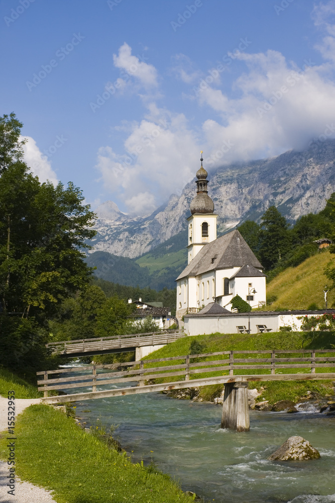 Little church in the alps