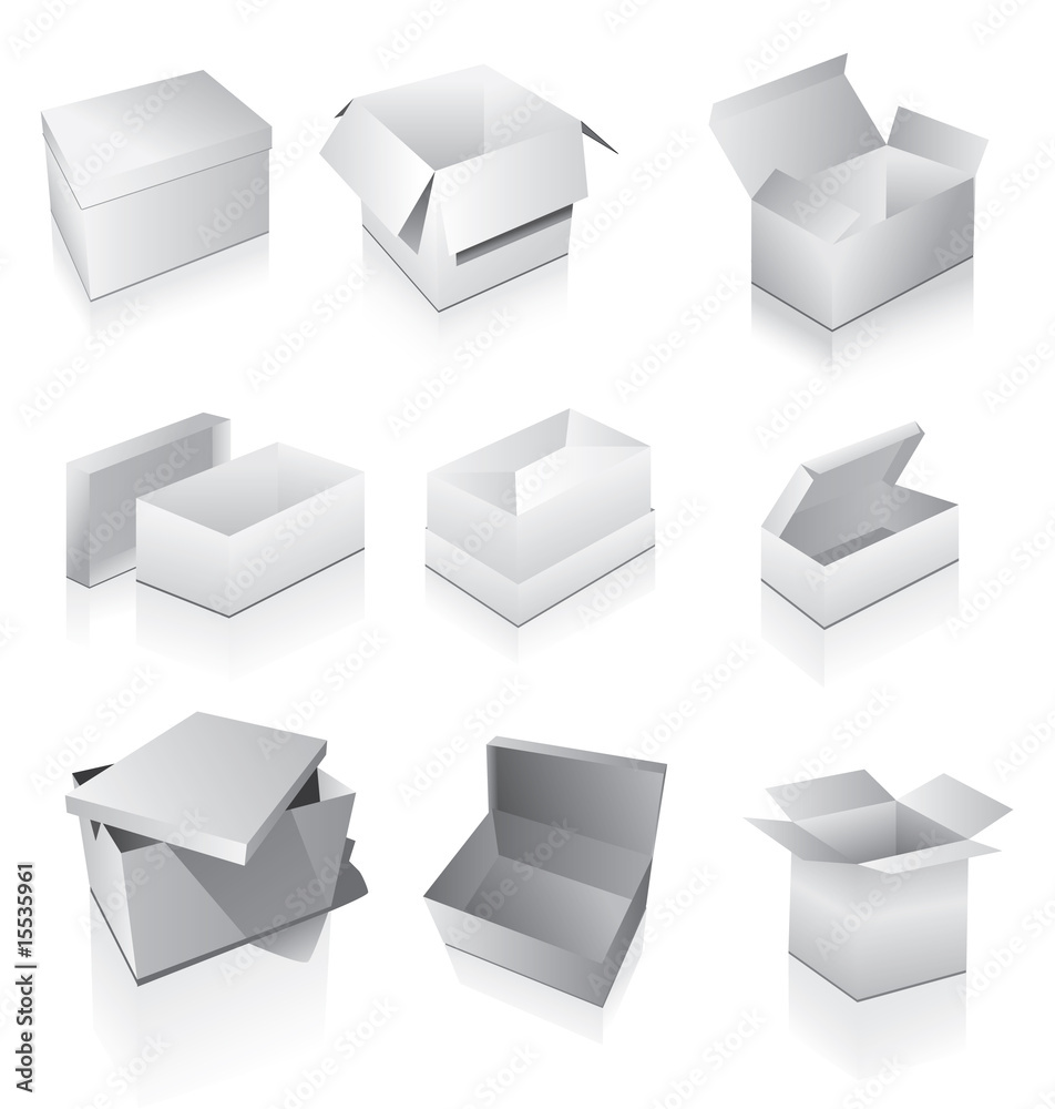 Set of boxes Set of boxes