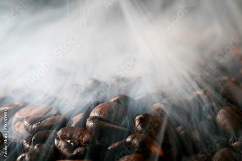 coffee in smoke