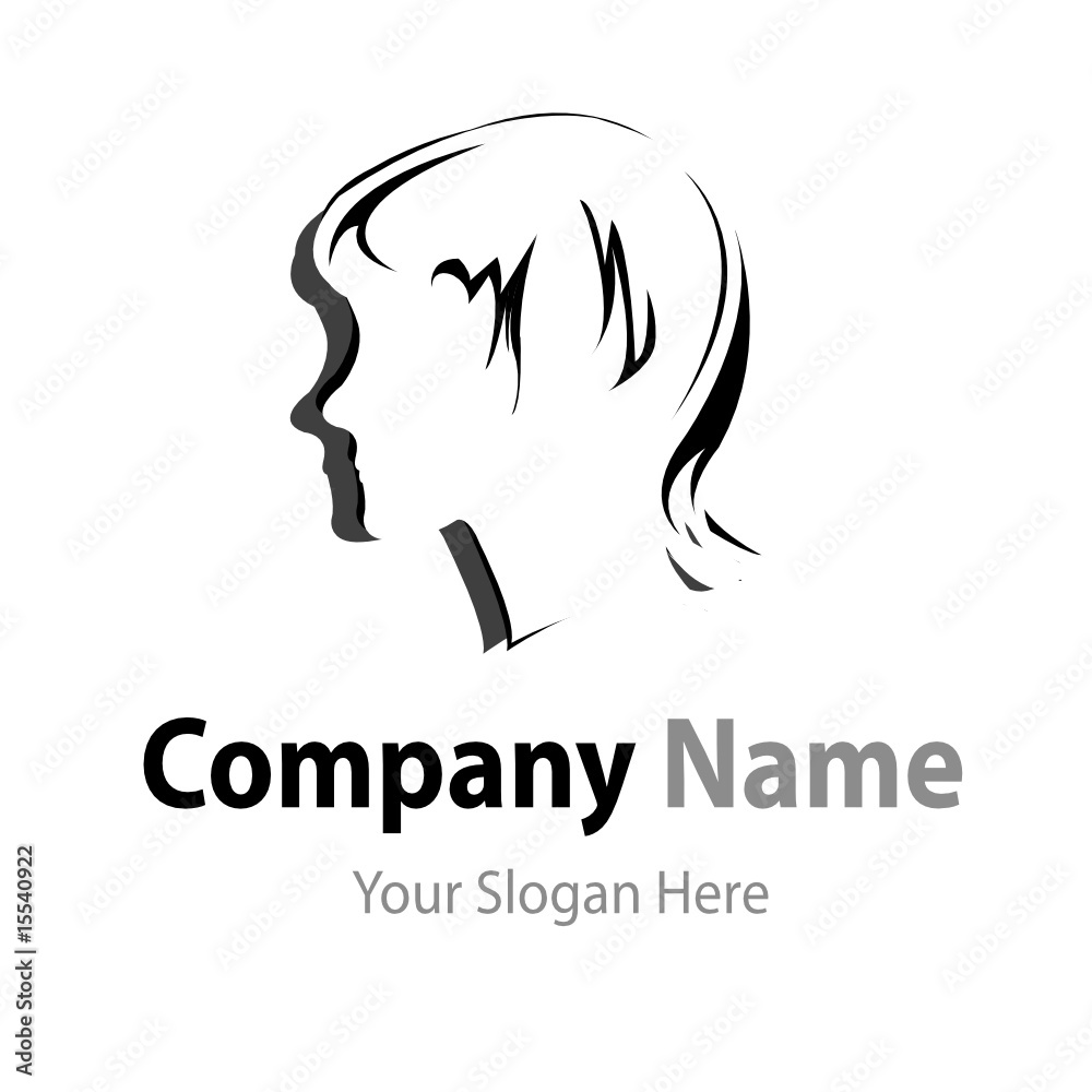 Silhouette hair style , face Silhouette hair style , face