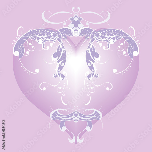Herz mit floralem Ornament