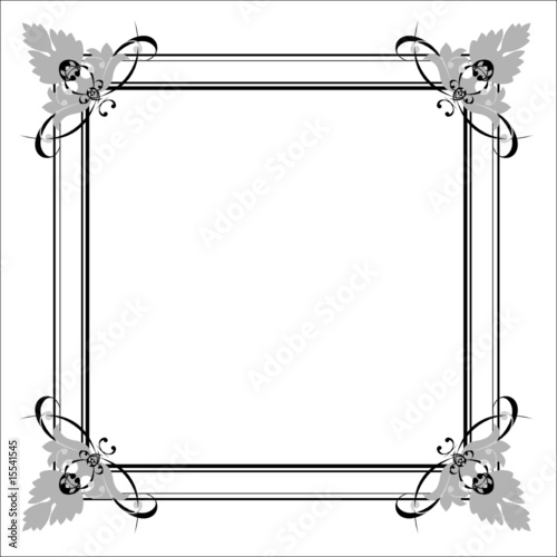 Dekoratives florales Rahmenornament