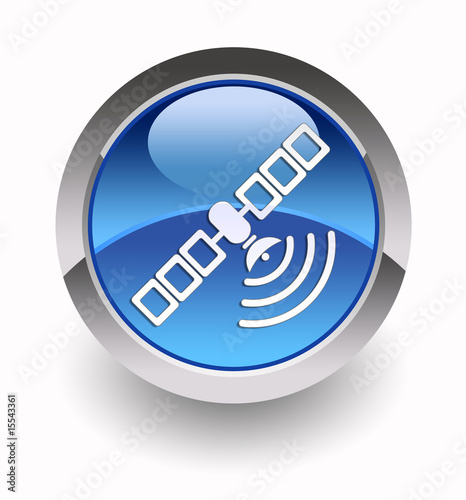 Slika na platnu Satellite glossy icon