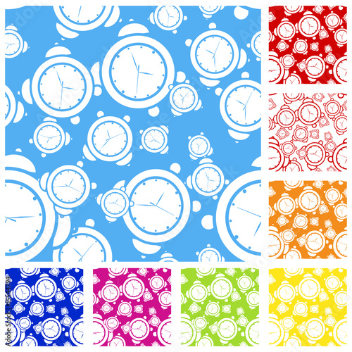 Colored seamless alarm clock background