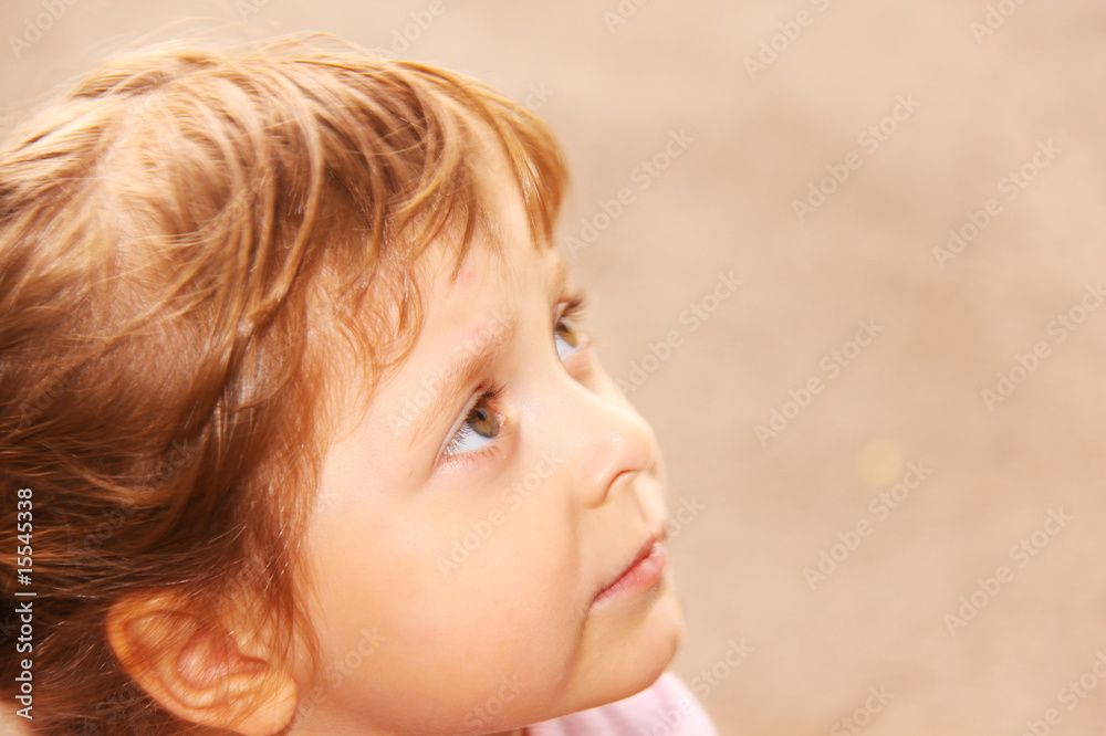 young caucasian girl