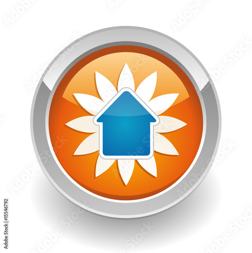 House with air conditioning button