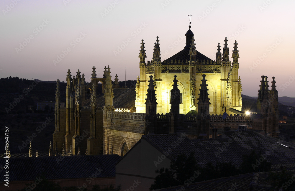 Obraz premium Anochecer en Sa Juan de los Reyes,Toledo