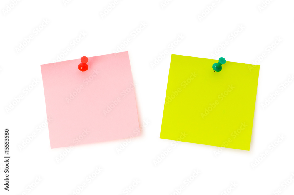 Reminder notes isolated on the white board Reminder notes isolated on the white board