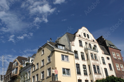 Altbauarchitektur in der D  sseldorfer Altstadt