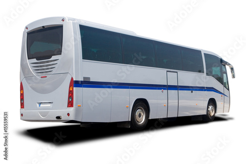 Silver Tour Bus