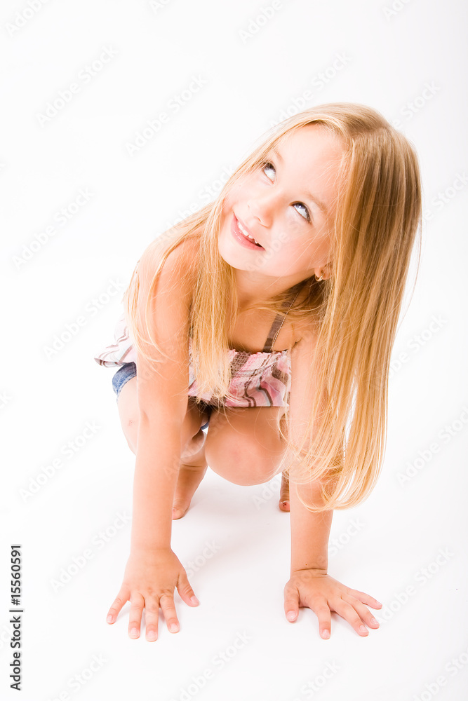 Obraz premium Beautiful little girl