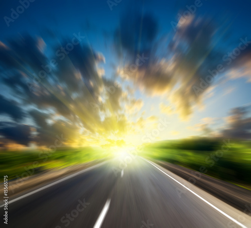 blur road and sun © Iakov Kalinin
