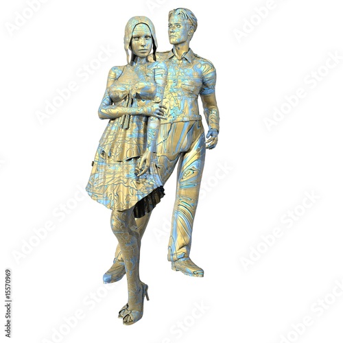 Fotografie Paar im Gespräch