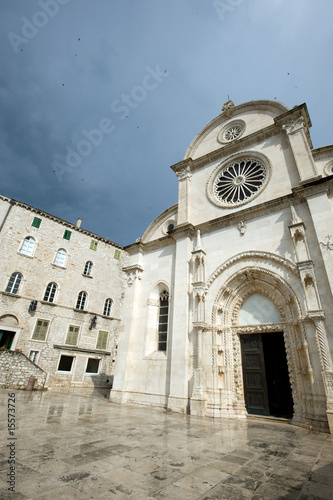 Famous Cathedral of St. James in Sibenik, Croatia