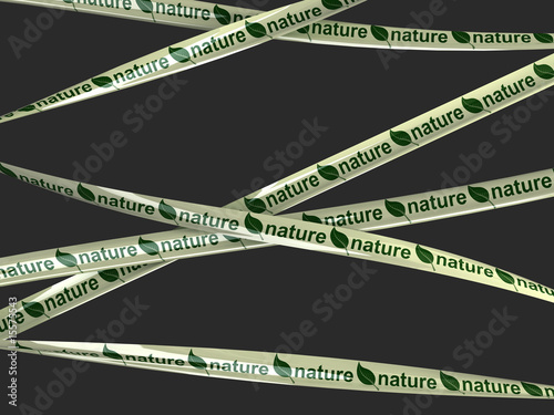 Green leaf nature tape