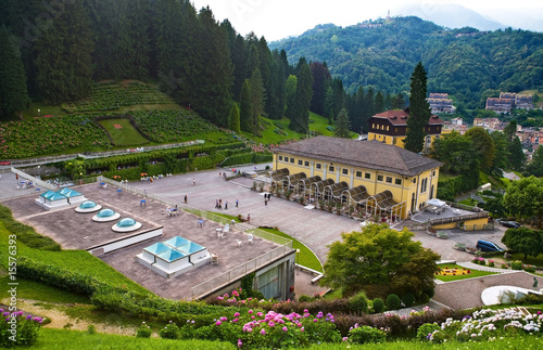 italy, Recoaro Terme, complex with park and thermal sources