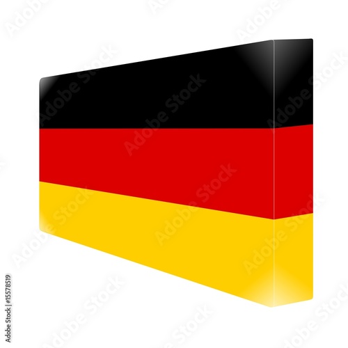 brique glassy avec drapeau allemagne germany