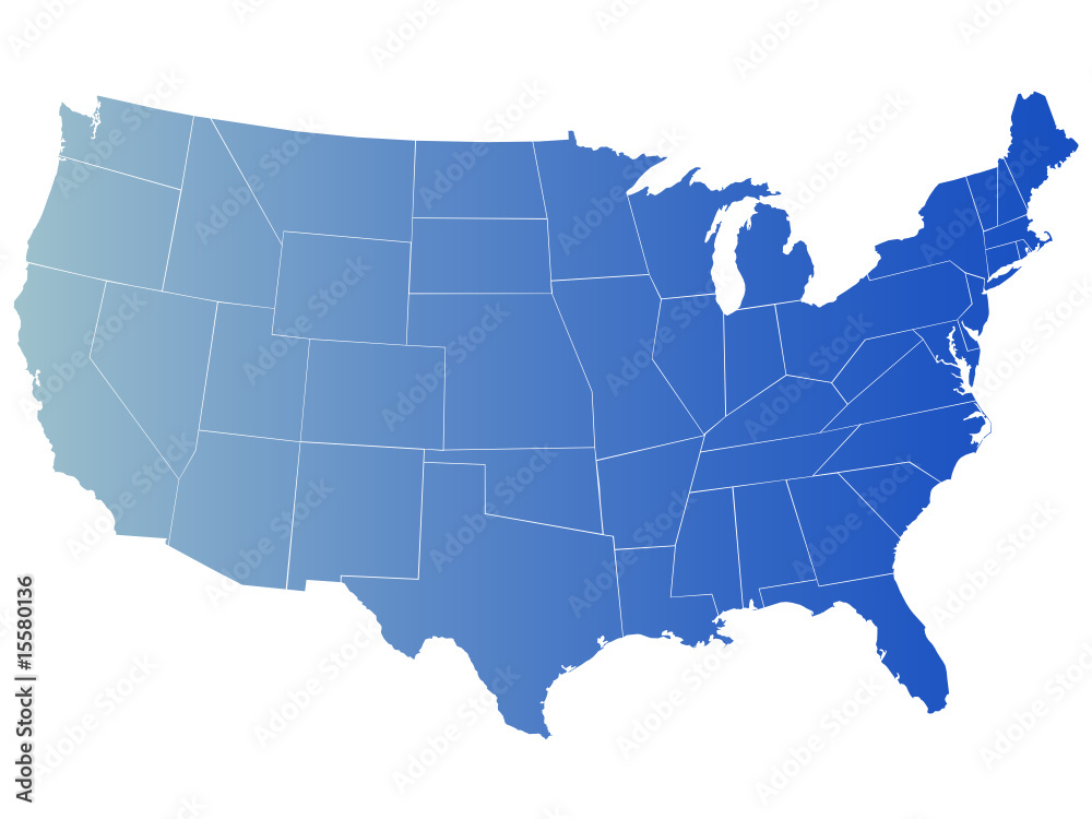 vector map of america