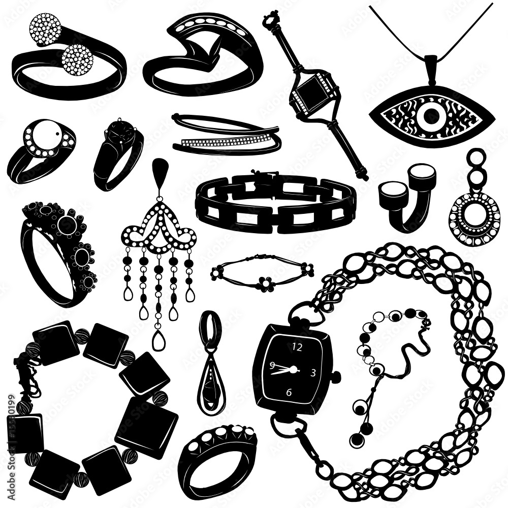 jewelry for women vector