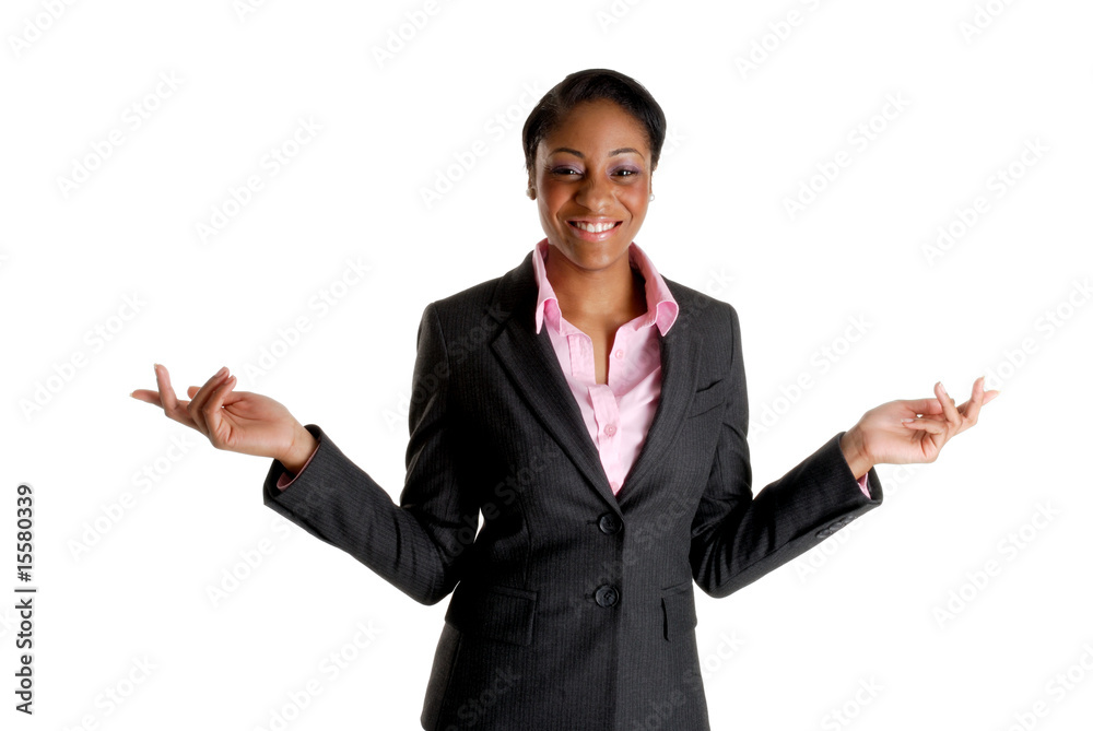 Happy and excited business woman Happy and excited business woman