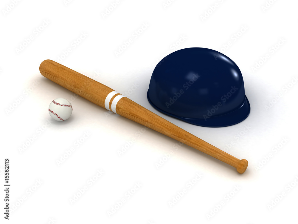 Naklejka premium Baseball items