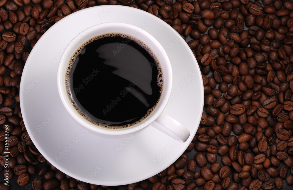 Cup of coffee with wave