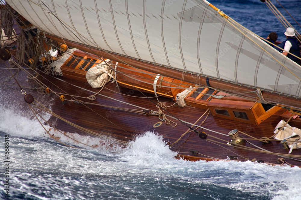 Naklejka premium Old sailing boat