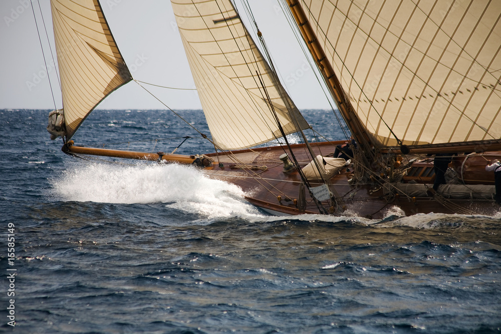 Naklejka premium Old sailing boat