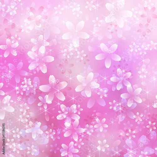 花のイルミネーション ピンク