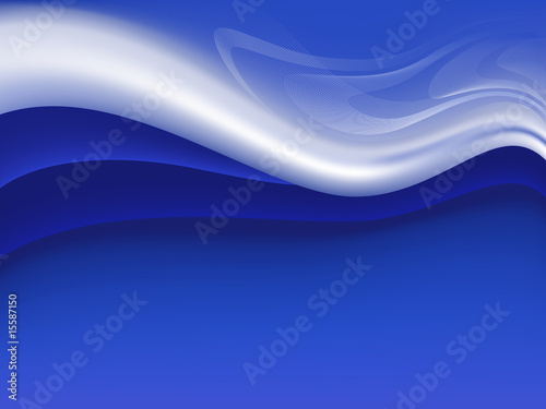 Fototapeta Naklejka Na Ścianę i Meble -  Abstract blue wave background