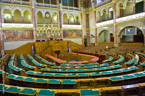 ungarisches Parlament in Budapest, Parlamentssaal photo