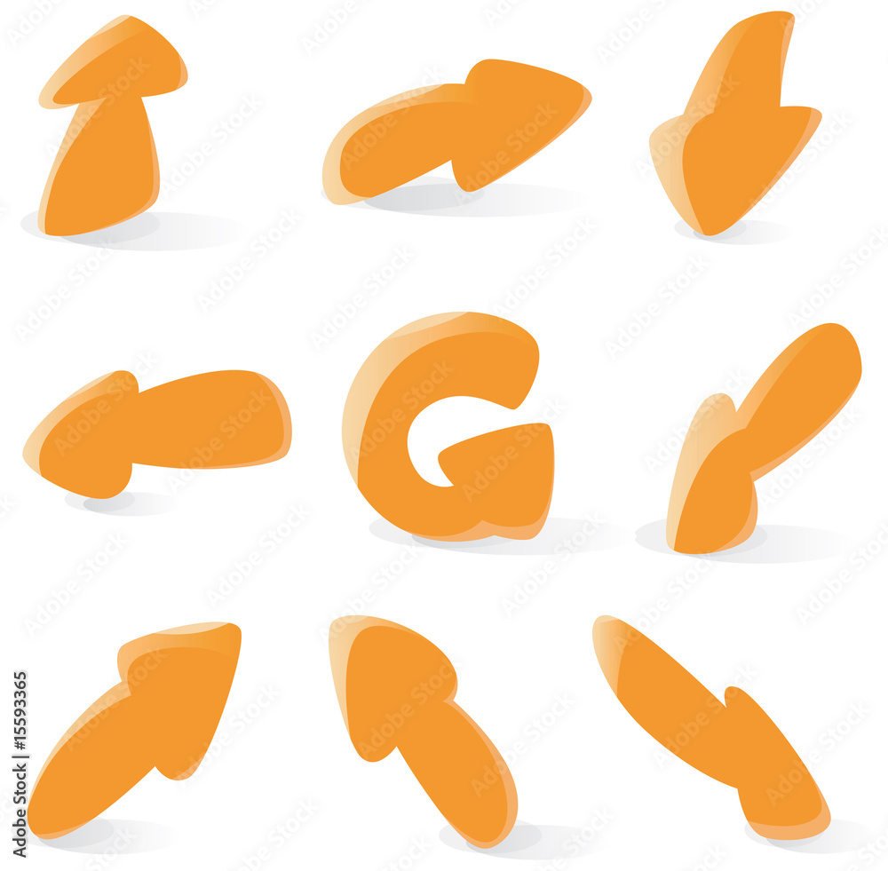 Smooth arrows icons Smooth arrows icons