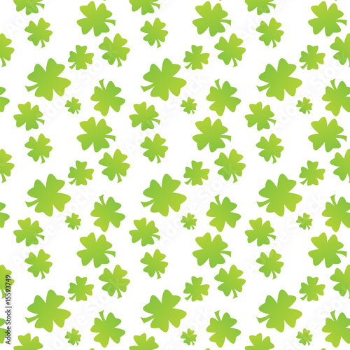 Seamless clover leaf fabric texture