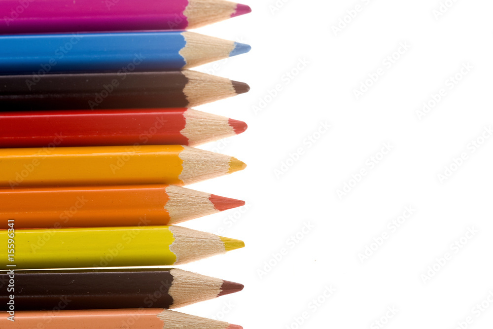 Fototapeta premium border pencils