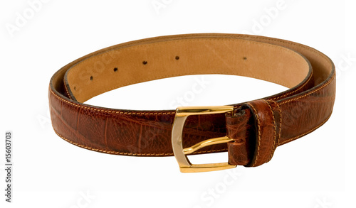 FANCY BROWN LEATHER BELT FOR MEN