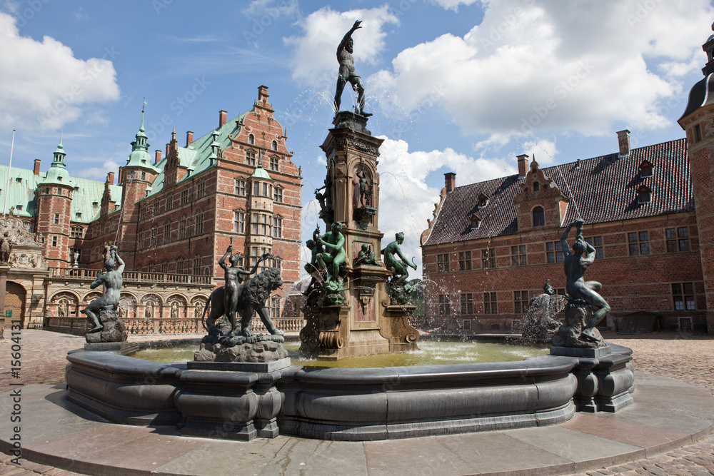 Fountain  on Frederiksborg Castle