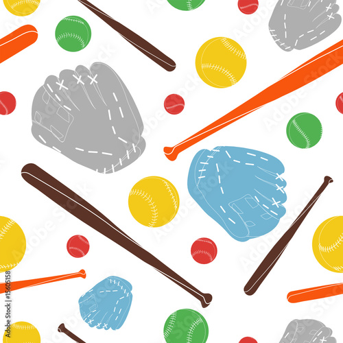 baseball seamless pattern