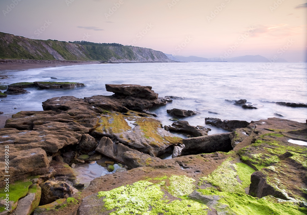 Obraz premium Azkorri at dusk 2