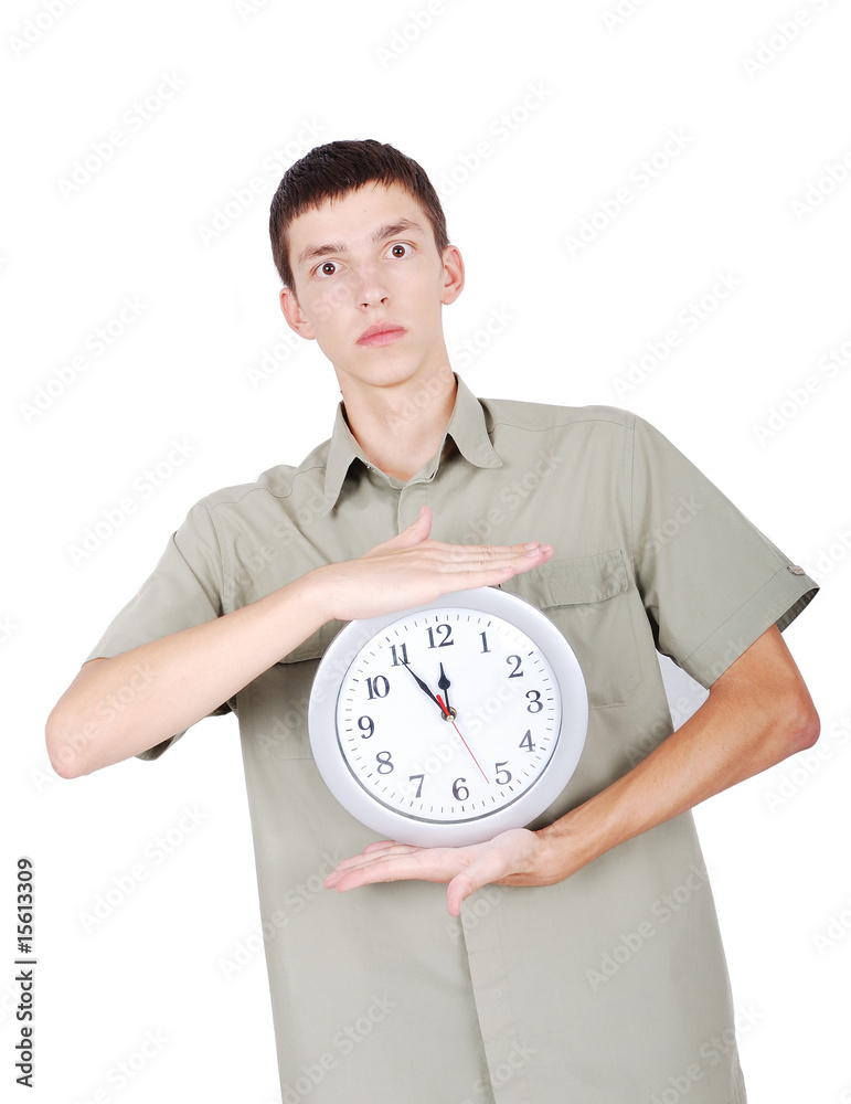 Young man with big watch