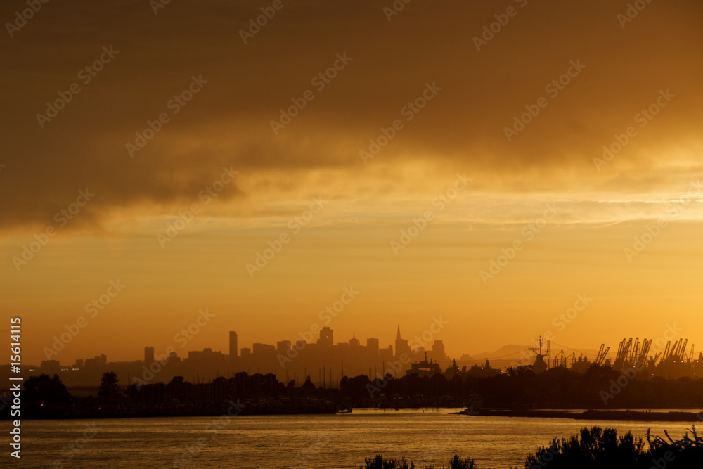 Naklejka premium View of San Francisco from Alameda