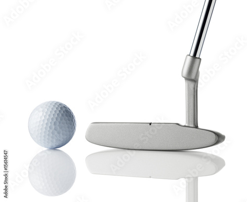 golf club and ball