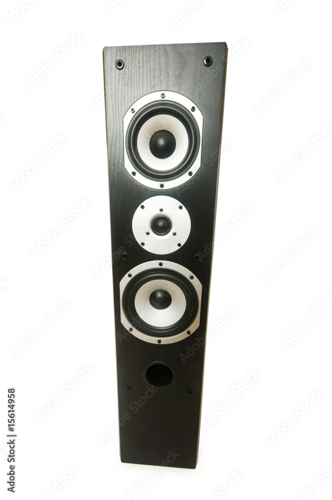 One speaker isolated on the white background One speaker isolated on the white background