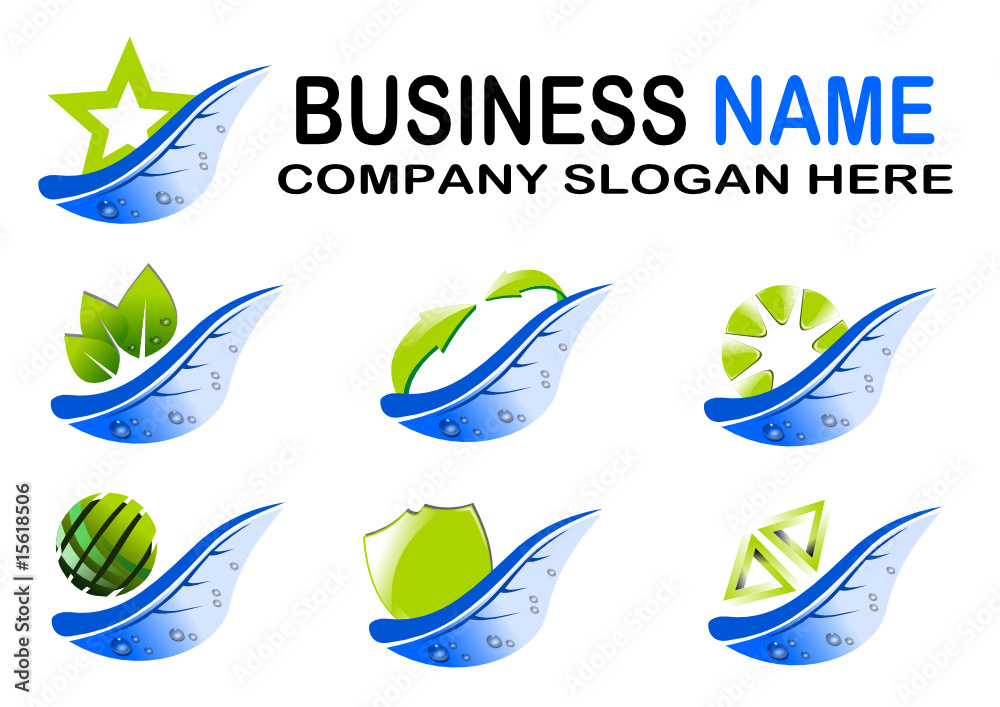 Naklejka premium Business Logo Design Set