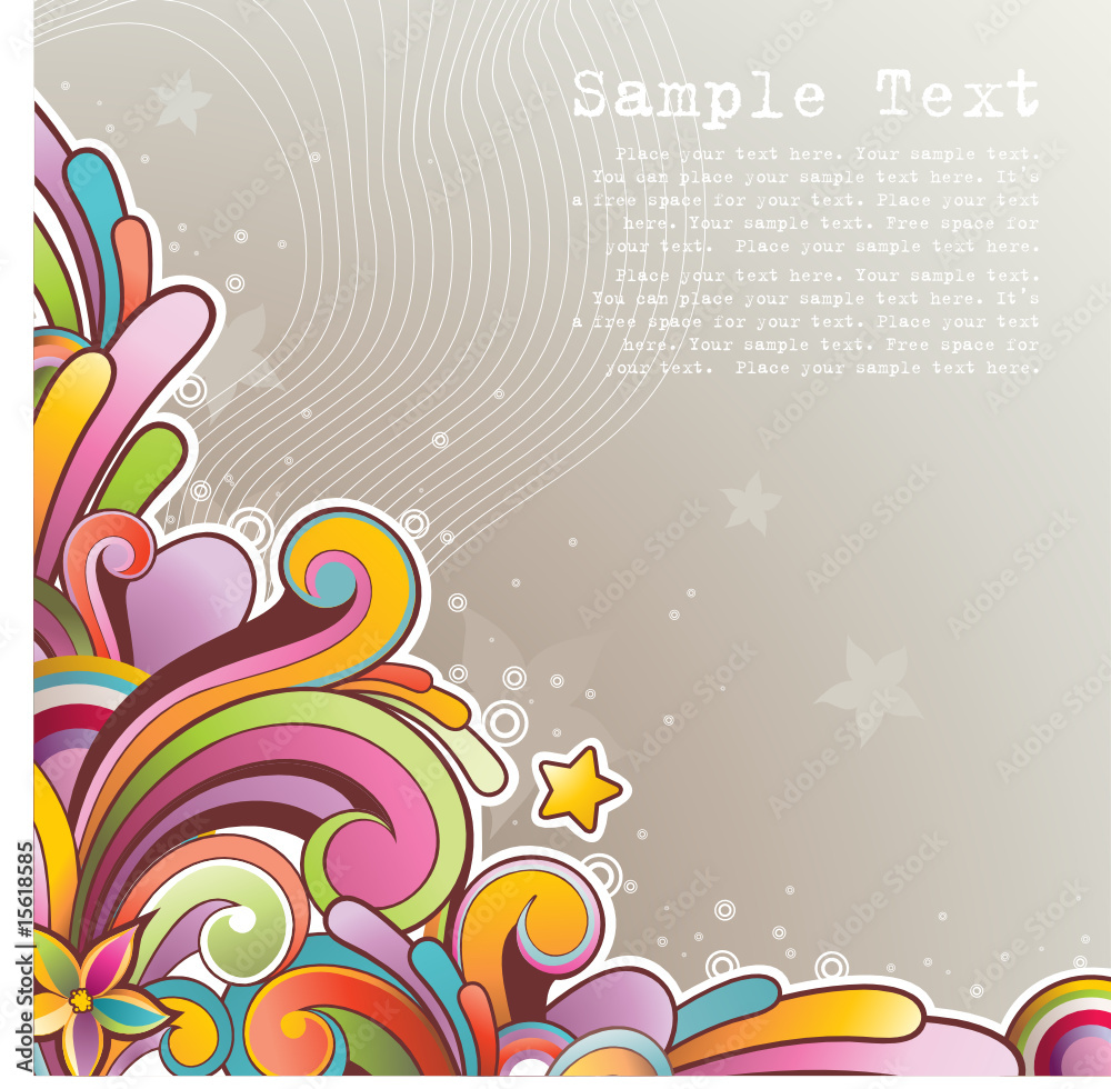 Modern colored background with free space for your text