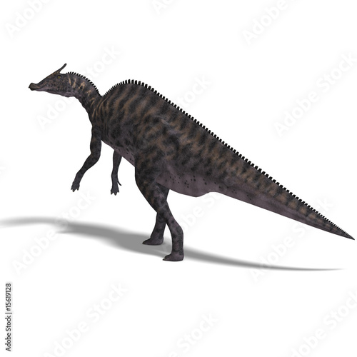 Dinosaur Saurolophus © Ralf Kraft